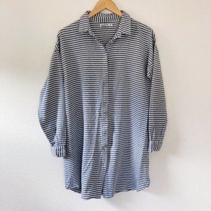 Cotton On Button Down Striped Shirt Dress M